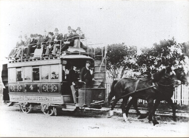 Photograph - Beaumaris horse tram No. 4, 1890s