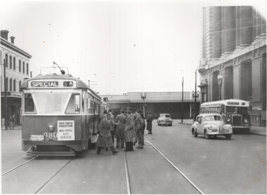 AETA Tour - opening of Bourke St - tram 980