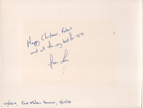 Christmas card - sender