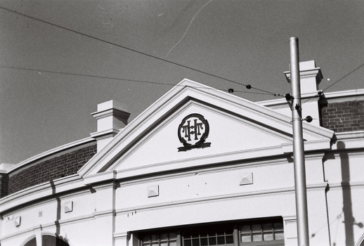 Hawthorn tram depot - HTT logo
