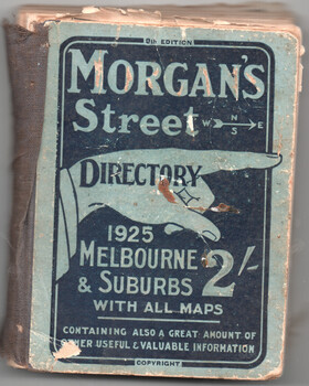 "Morgan Street Directory" - cover