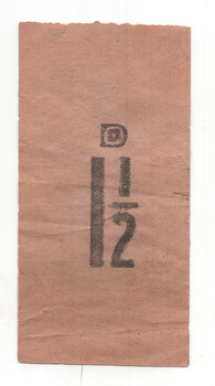 MMTB Eastern System 1 1/2d ticket - rear