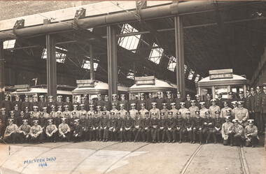 Malvern Depot - traffic staff - 1916
