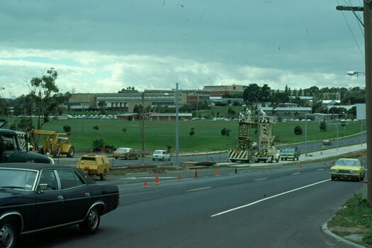  looking at the Burwood college in the distance.