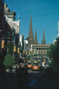 Z class trams 89 & 74 in Bourke St - 2