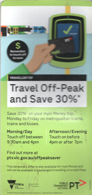 You must wear a face mask while travelling & travel off peak