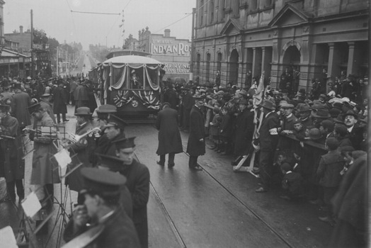 Official opening of Malvern to Kew PMTT line