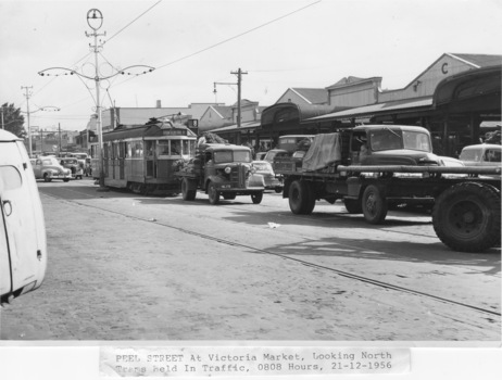W2 277 held in traffic in Peel Street