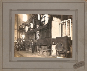 Photograph - Boiler room - Essendon NMETL Powerhouse?, Darge Photos, early to mid 1920's?