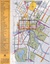 Map of central Melbourne, Australia, detailing Inner City Attractions, including points of interest, shopping, restaurants, and train stations, with a grid reference system for navigation.