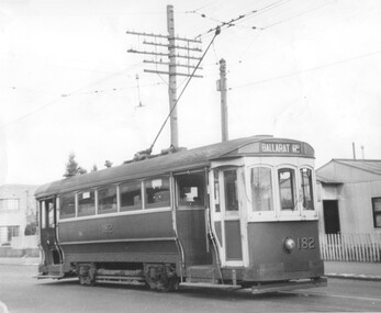 Tram T.182 in Footscray.