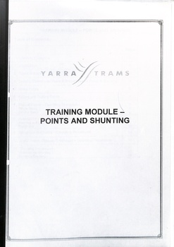 "Training Module - Points and Shunting" - cover
