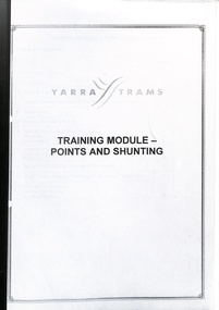 "Training Module - Points and Shunting" - cover