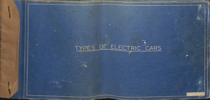 "Types of electric cars" - cover sheet