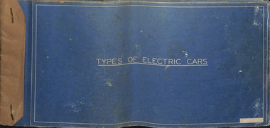 "Types of electric cars" - cover sheet