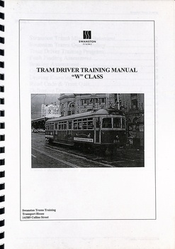 "Tram Driver training manual "W" class"