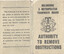 Torn, aged document titled "MELBOURNE & METROPOLITAN TRAMWAYS BOARD" with a logo and text stating "AUTHORITY TO REMOVE OBSTRUCTIONS" and a paragraph of instructions for showing the authority to individuals who refuse to move obstructions.