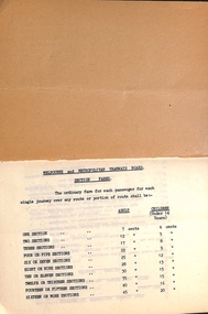 MMTB Section Fares - Buses - 1