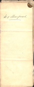 Folded application letter for employment 