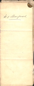 Folded application letter for employment 
