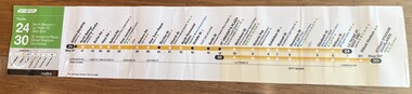 Poster - Route Map - routes 24 & 30, Yarra Trams, Feb. 2010