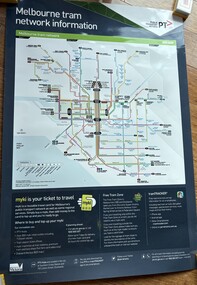 poster showing "Melbourne Tram Network Information"