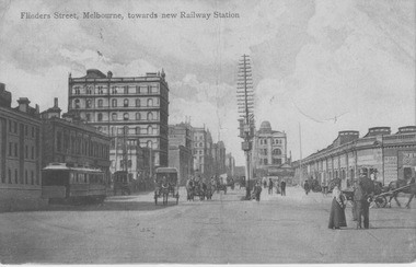 Flinders St towards Railway Station