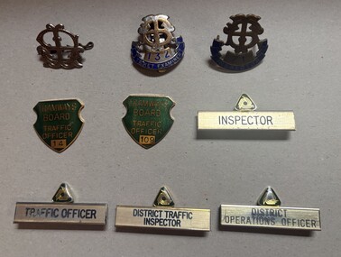 Document - Set of 9 MMTB or The Met badges, Stokes & Sons, 1960s to 1990s