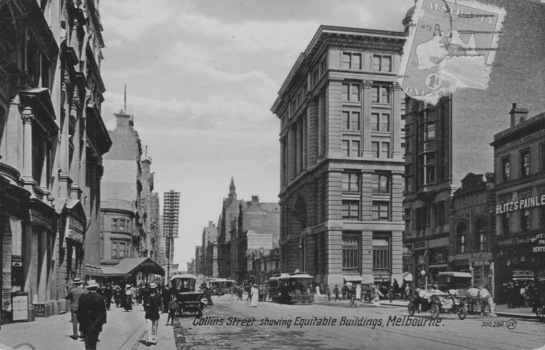 Collins Street showing Equitable Buildings