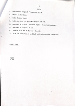 Table showing details of Melbourne tramcars, including build date, type, owner, and notes, with a section for builder and color scheme information.