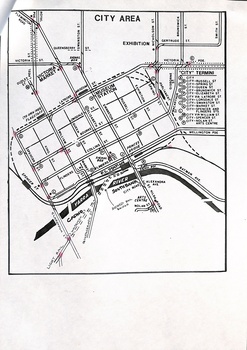plan showing location of automatic points in the City Area