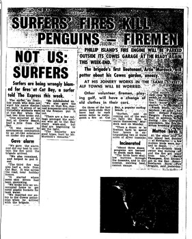 Photocopy of two related black and white articles