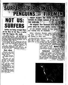Photocopy of two related black and white articles