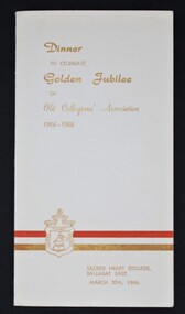 Memorabilia - Golden Jubilee Dinner Menu