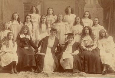 Photograph - Early Sacred Heart College students