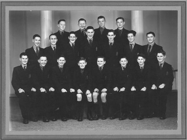 Photograph, St Paul's Technical College Ballarat first graduating class - Form III 1950