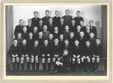 Photograph, The first enrolled students of St Paul's Technical College, opening year 1948