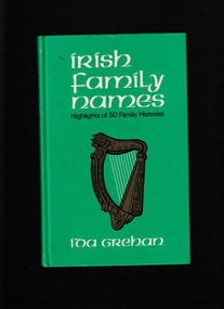 Book, Ida Grehan, Irish Family Names, 1973