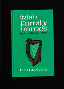 Book, Irish Family Names, 1973