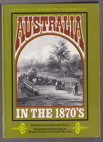 Book, Edwin Carton Booth, Australia in the 1870s, 1975