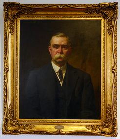 A painting of a man in a three piece suit.