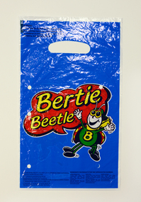 A blue Bertie Beetle showbag.