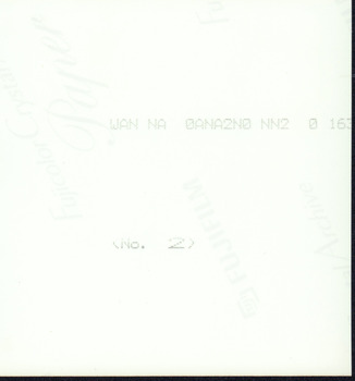Reverse of the photograph which is blank