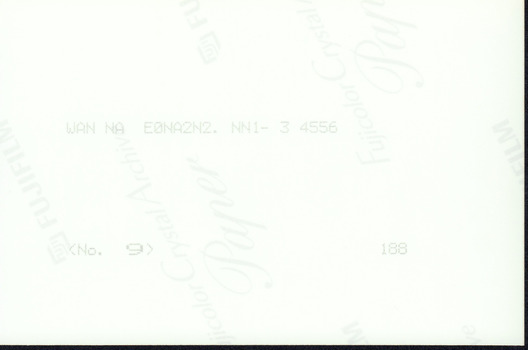 Reverse of photograph with printing inscription.