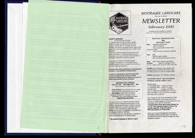 Newsletter - Wooragee Landcare Group Bound newsletters Volume 2, pages 3 & 4