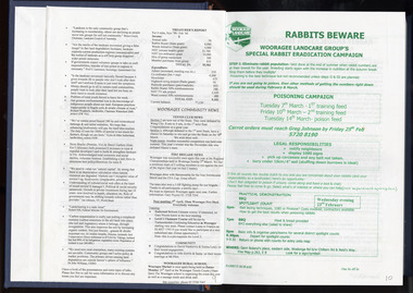 Newsletter - Wooragee Landcare Group Bound newsletters Volume 2, pages 9 & 10