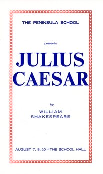 Julius Caesar Program Cover, 1970