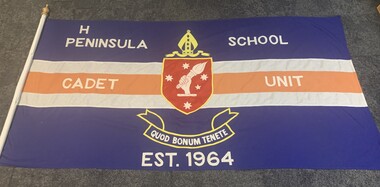 Flag - Cadet Flag, Peninsula School Cadet Unit Original Flag, 1964