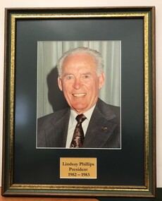 Photograph - Framed Photograph, Lindsay Phillips - President - 1982-1983, 1982