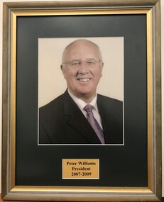 Photograph - Framed Photograph, Peter Williams - President - 2007-2009, 2007